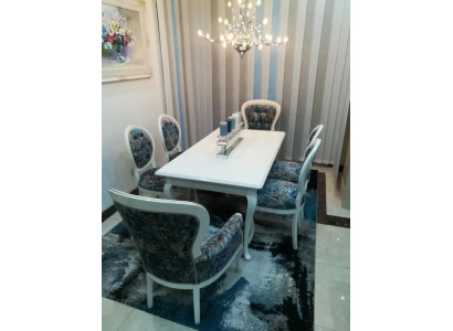 6x Stoelenset Fauteuil Zitkussen Chesterfield Designer Stoelen met Leuning.