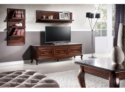 Volledige woonkamer Klassieke salontafel TV-tafel Rek Console Regal - Verona