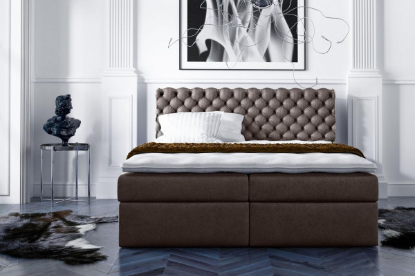 Chesterfield boxspringbed tweepersoons bed echtelijk bed bed gestoffeerd bedden 200x200cm