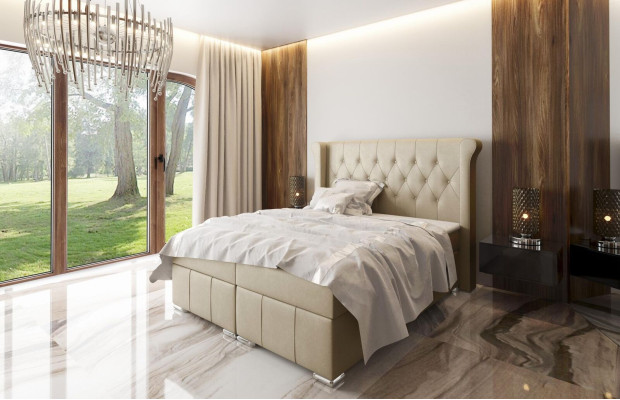 Chesterfield bed + opbergdoos boxspring bedden slaapkamer hotel Alle maten!