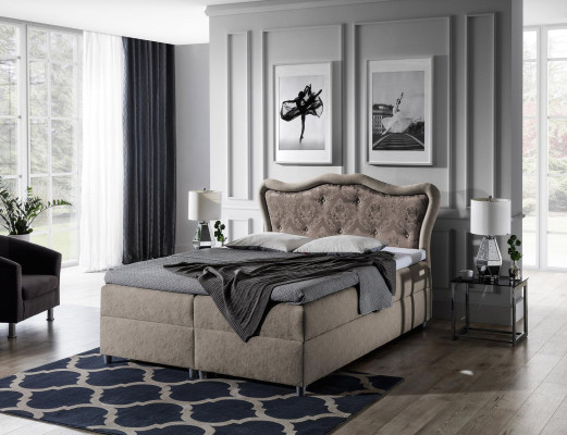 Klassiek bed Boxspring bedden Barok slaapkamer meubels Luxe inrichting