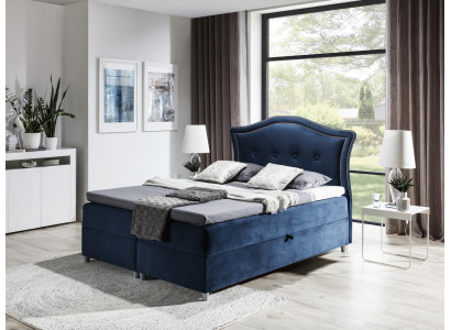 Stof Boxspringbed Textiel Ontwerp Dubbel Hotel Modern Slaapkamer Bed Bedden