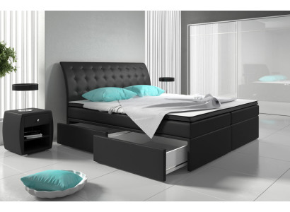 Boxspringbed Bedden Bed Bekleding Kunstleer Designer Hotel Dubbel Luxe Ontwerp