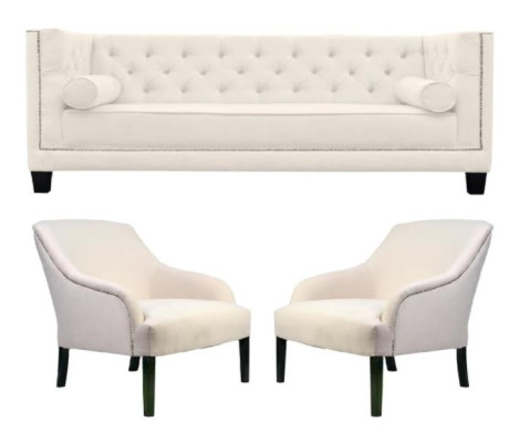 Wit Chesterfield fauteuil xxl Big Textiel Stof Bankstellen Creatief Meubilair Nieuwe Banken