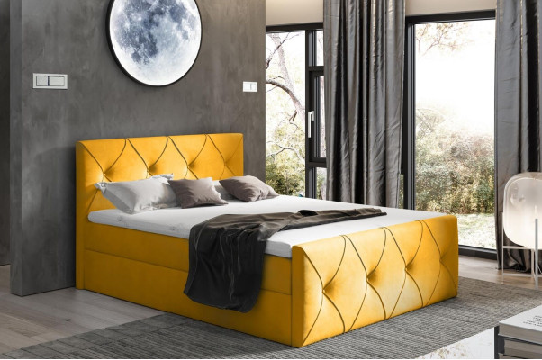 Bedlade Bed Slaapkamer Bedden Boxspring Bed Textiel Design Dubbel Hotel Nieuw