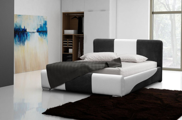 Bed bedframe Slaapkamer Ontwerp Dubbel Hotel Modern Stof 160x200 Bed Nieuw