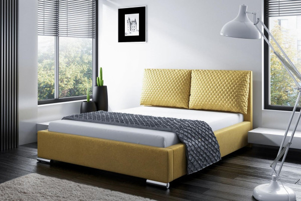 Bedframe Design Double Hotel Modern Bed Bedroom Beds Upholstered Bed New  (Framedesign Dubbel Hotel Modern Bed Slaapkamer Bedden Gestoffeerd Bed Nieuw)