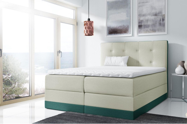 Tweepersoonsbed Bed Roze Gestoffeerd Bedden Boxspring Bed Tweepersoonsbed met matras Nieuw