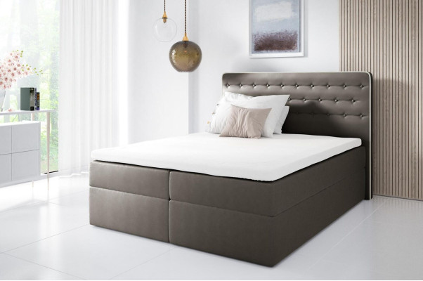 Bed met opbergruimte boxspring bed Eigentijds Dubbel Hotel 160cm Slaapkamer