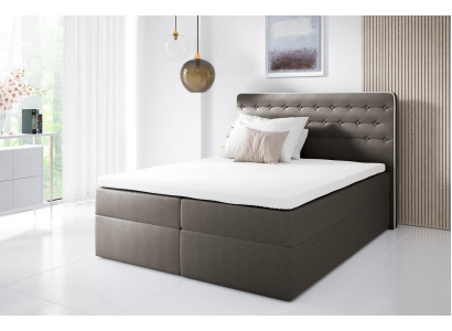 Bed met opbergruimte boxspring bed Eigentijds Dubbel Hotel 160cm Slaapkamer