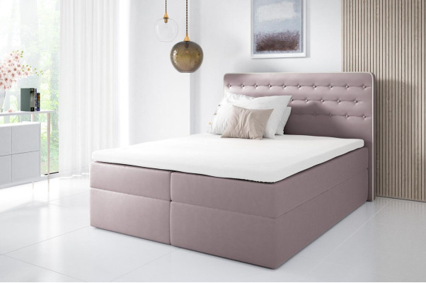 Bed met opbergruimte boxspring bed Eigentijds Dubbel Hotel 160cm Slaapkamer