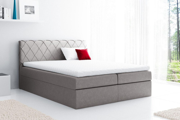 Boxspringbed Tweepersoonsbed Huwelijksbed Bedframe Bed Gestoffeerd bed Bedden 200x200cm