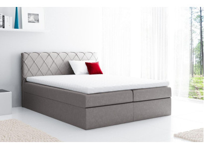Boxspringbed Tweepersoonsbed Huwelijksbed Bedframe Bed Gestoffeerd bed Bedden 200x200cm