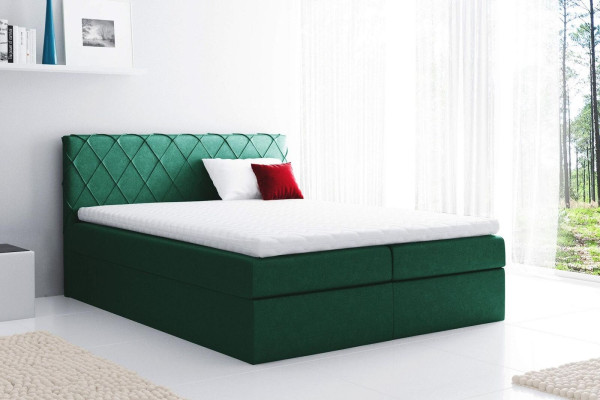 Boxspringbed Tweepersoonsbed Huwelijksbed Bedframe Bed Gestoffeerd bed Bedden 200x200cm