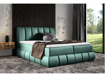 Bed met bedlade tweepersoonsbed Boxspringbed Tweepersoonsbed Gestoffeerd bed Hotel