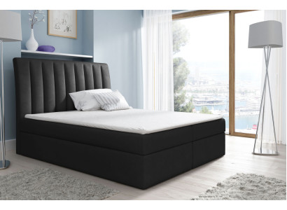 Echtelijk bed Bedframe Bed Bed met gestoffeerde polyester boxspringbed Tweepersoonsbed