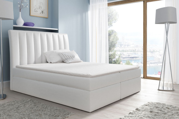 Echtelijk bed Bedframe Bed Bed met gestoffeerde polyester boxspringbed Tweepersoonsbed