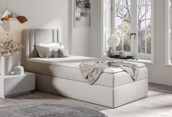 Mini bed eenpersoons slaapkamer bedden gestoffeerd ontwerp kinderbed luxe stof