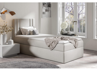Mini bed eenpersoons slaapkamer bedden gestoffeerd ontwerp kinderbed luxe stof