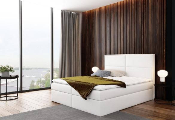 Bed met ladekast, gestoffeerd bed, boxspring bed, design dubbel hotel slaapkamer