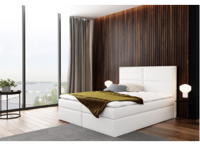 Bed met ladekast, gestoffeerd bed, boxspring bed, design dubbel hotel slaapkamer