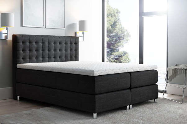 Boxspringbed Tweepersoonsbed Huwelijksbed Bedframe Bed Gestoffeerd Bedden Polyester