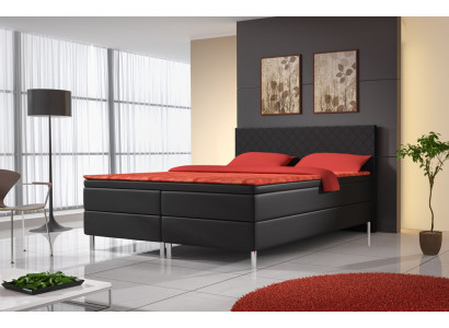 Bed met bekleding Bedden Bed Bekleding Kunstleer Ontwerper Hotel Dubbel Luxe Ontwerp