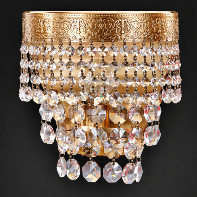 Wandlamp Wandlampen Wandlamp Kroonluchter Muur Lampen Kristal Goud