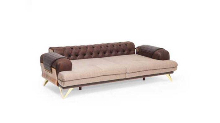 Chesterfield bankstel set 4-delig. Beklede meubels bank bank bankstel