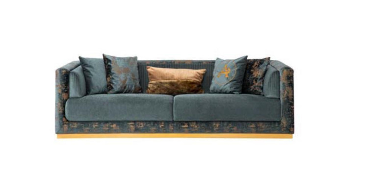 Luxe woonkamer meubelen bankstel set bankstel textielbanken
