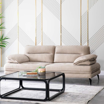 Luxe bank meubels bankstellen banken 3-delig set salonstel stoffen.