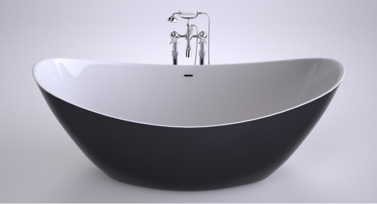 Ontwerp badkuip Vrijstaande ovale moderne badkuipen