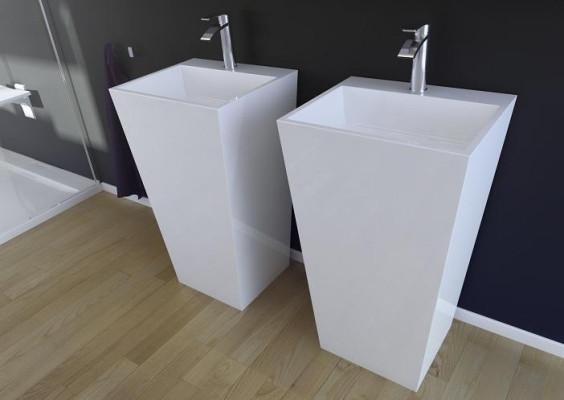 Modern wastafel Acrylvrijstaande wastafel voor badkamer