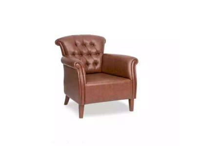 Ontwerper fauteuil bruin Luxe Chesterfield meubels Luxe kantoor directiestoel