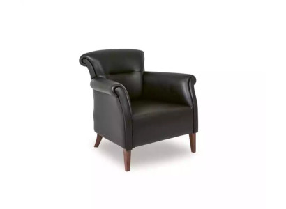 Zwarte fauteuil Kantoorinrichting Luxe design zetel met bekleding Eenpersoonsstijl