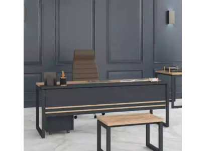 Kantoormeubilair bureau werkruimte bruin tafel nieuw design tafels