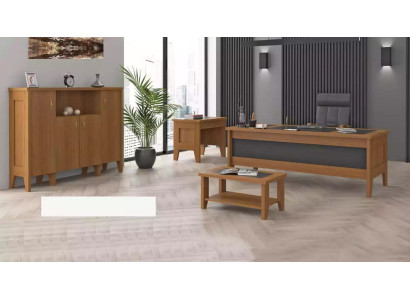 Complete kantoor bureau inrichting salontafel kast 4-delig