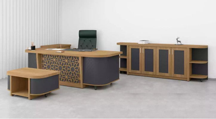 Compleet kantoormeubilair Tafel Werkkamermeubelen Designer Set Bureau