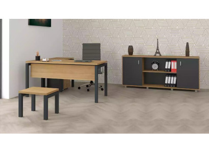 Kantoorinrichting Bureau Archiefkast Kast Salontafel 2-delige Set