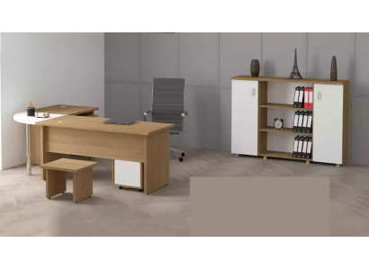 Licht kantoormeubilair set werkkamer bureau archiefkast tafel