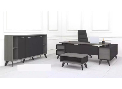 Werkkamer kantoor meubels bureau salontafel archiefkast 3-delige set