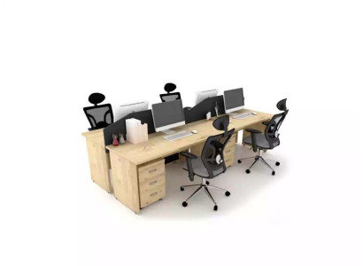 Grote houten bureau thuiskantoor computertafel moderne kantoormeubelen