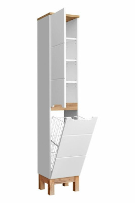 Hoge kast Badkamerrek Badkast Badmeubels Planken Bad