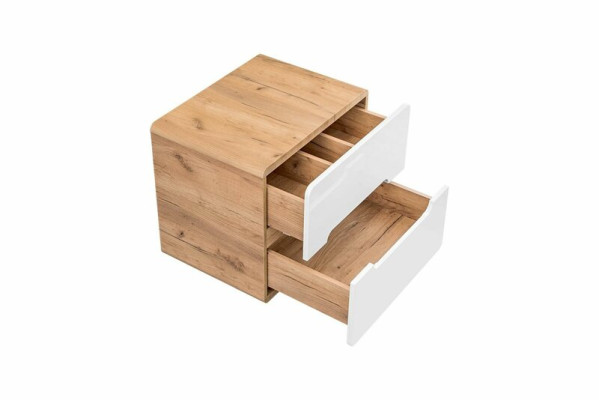 Hangkast Kast Plank Eik Wit Apotheekrekken Wandkast