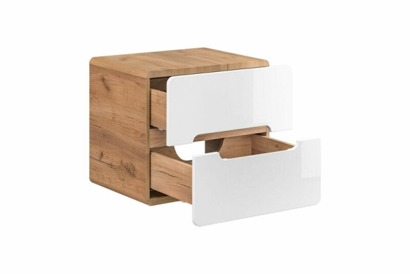 Hangkast Kast Plank Eik Wit Apotheekrekken Wandkast