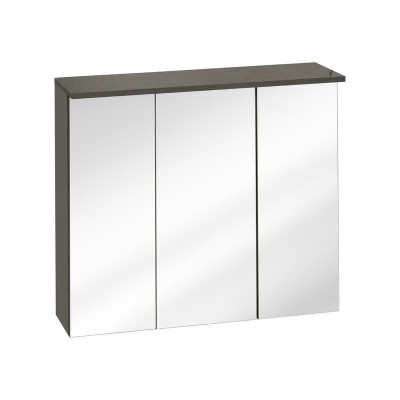 Spiegelkast Wandkast Badkamerkast met decoratie spiegel 80 cm LED