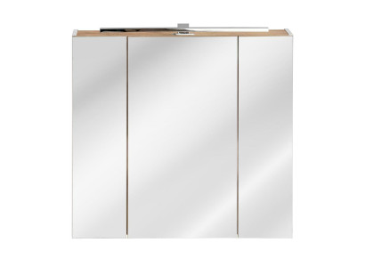 Spiegelkast Wandkast Badkamerkast met spiegel 80 cm Decoratieve LED