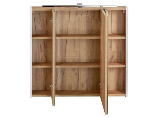 Spiegelkast Wandkast Badkamerkast met spiegel 80 cm Decoratieve LED