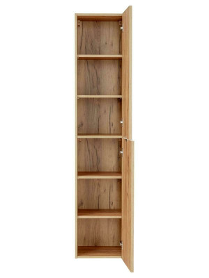 Hoogwaardige badkamerkast hoge kast hout badmeubels luxe