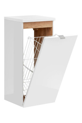 Universelle hangkast kast Decoratief badmeubel met een wasmand